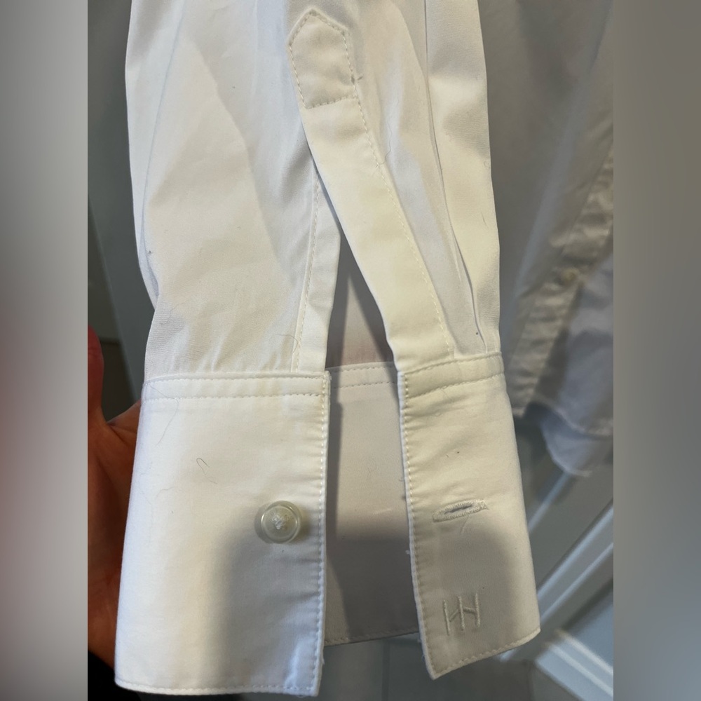 North Hudson Shirt Men's Size 2X Long Sleeve White Button Up Collared Cotton - Picture 3 of 10